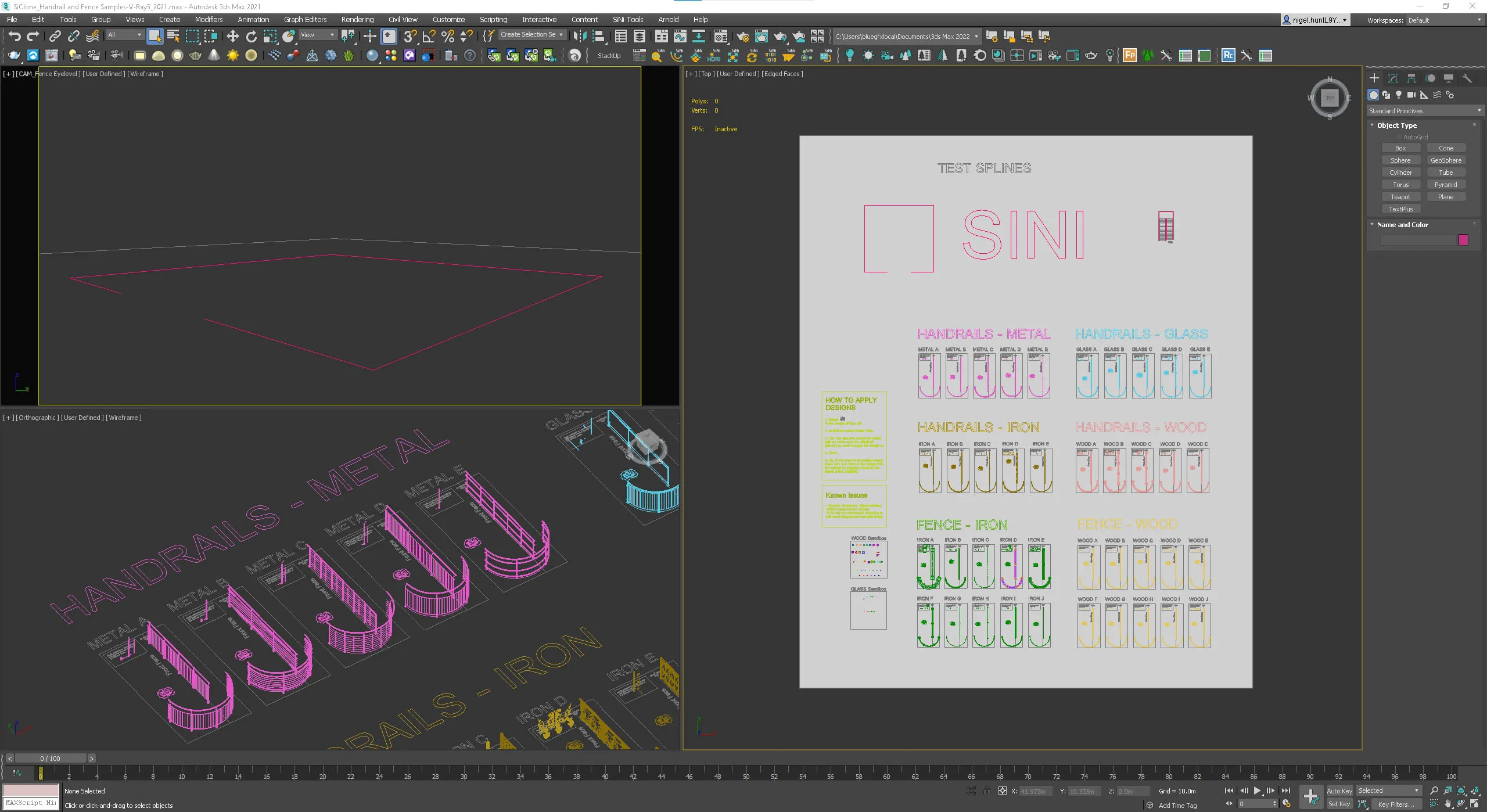 3ds Max 2021 - System/Scene units = Meters.