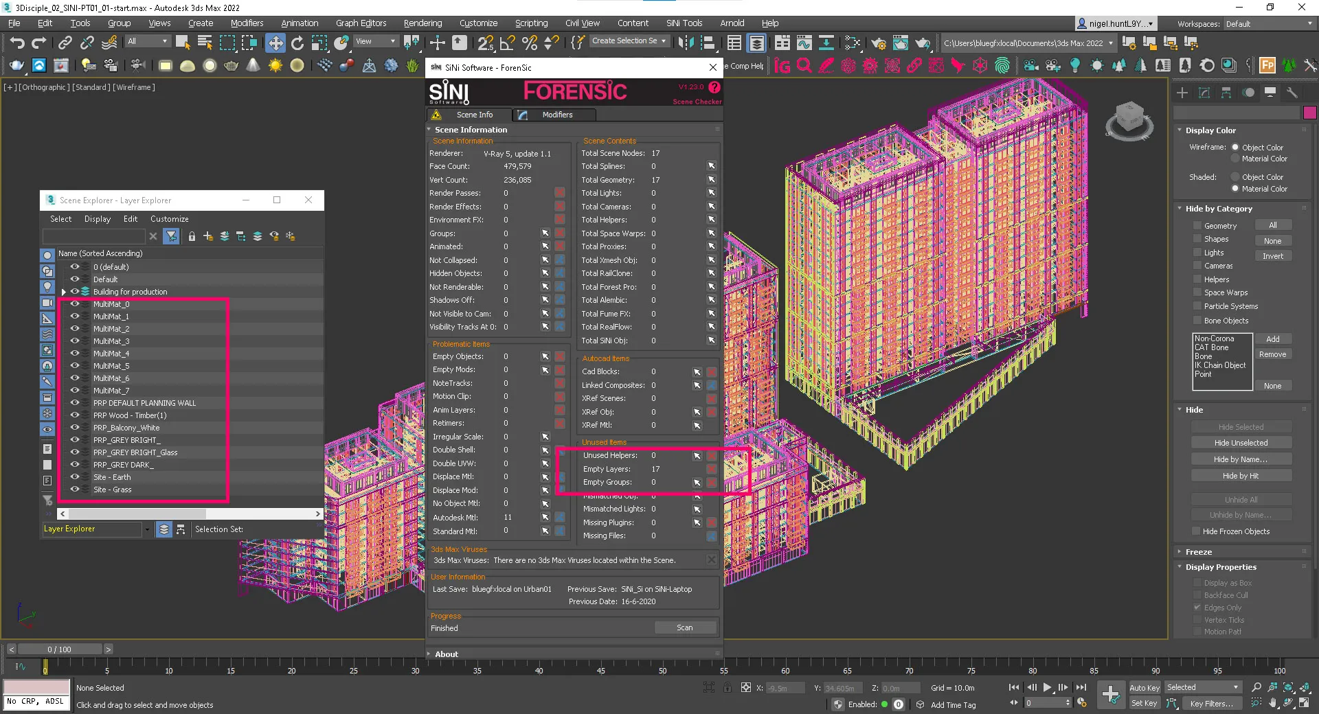 Screenshot of Forensic - remove empty layers. Screenshot of Forensic - remove empty layers.