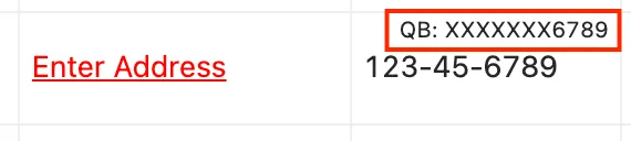 Keeper's preview of the data in the QuickBooks TaxID field.