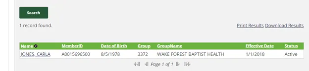 4. Click On Policy Holder Name Link
