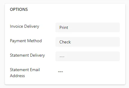 Customer options in Gravity