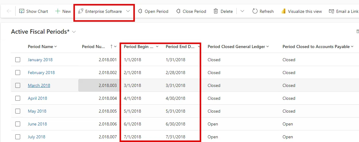Fiscal calendar for Apply Dates