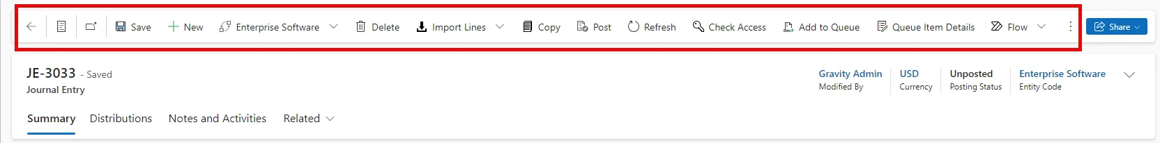 Gravity Menu Actions Gravity Menu Actions