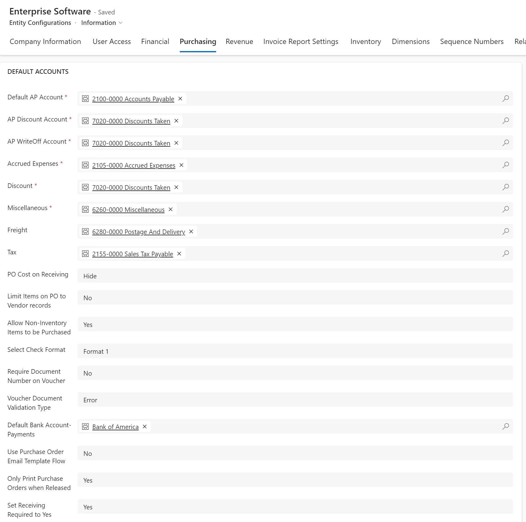 Purchasing tab in Gravity
