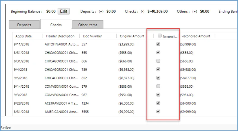 Mark remaining bank transactions as reconciled in Gravity