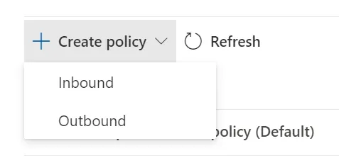 Create policy in Gravity