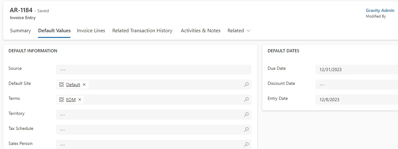 Default currency value in Gravity Default currency value in Gravity