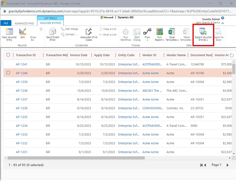 Export data from Advanced Find to Excel in Gravity Export data from Advanced Find to Excel in Gravity