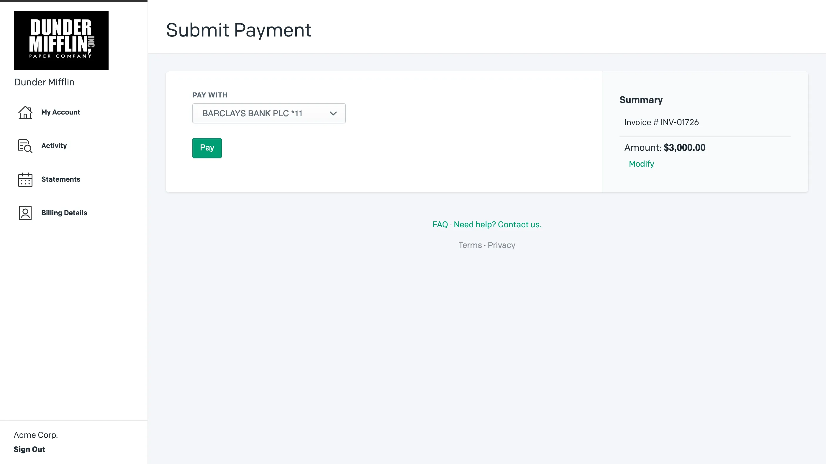 GoCardless Direct Debit Payment