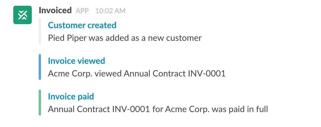 Incoming Slack Notifications Incoming Slack Notifications