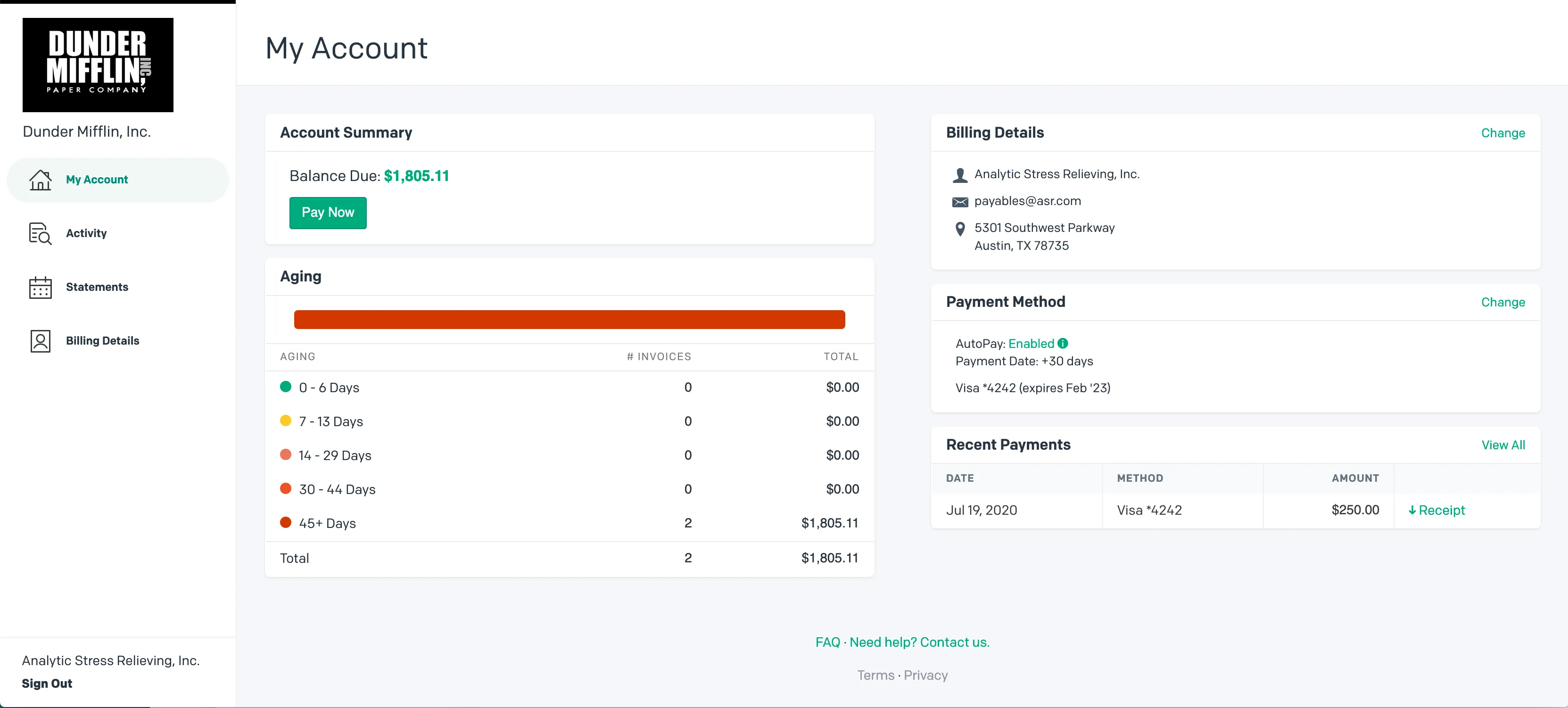 Customer Portal My Account Customer Portal My Account