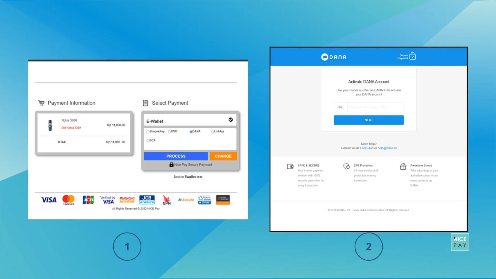 Alur Pembayaran E-Wallet - DANA 1