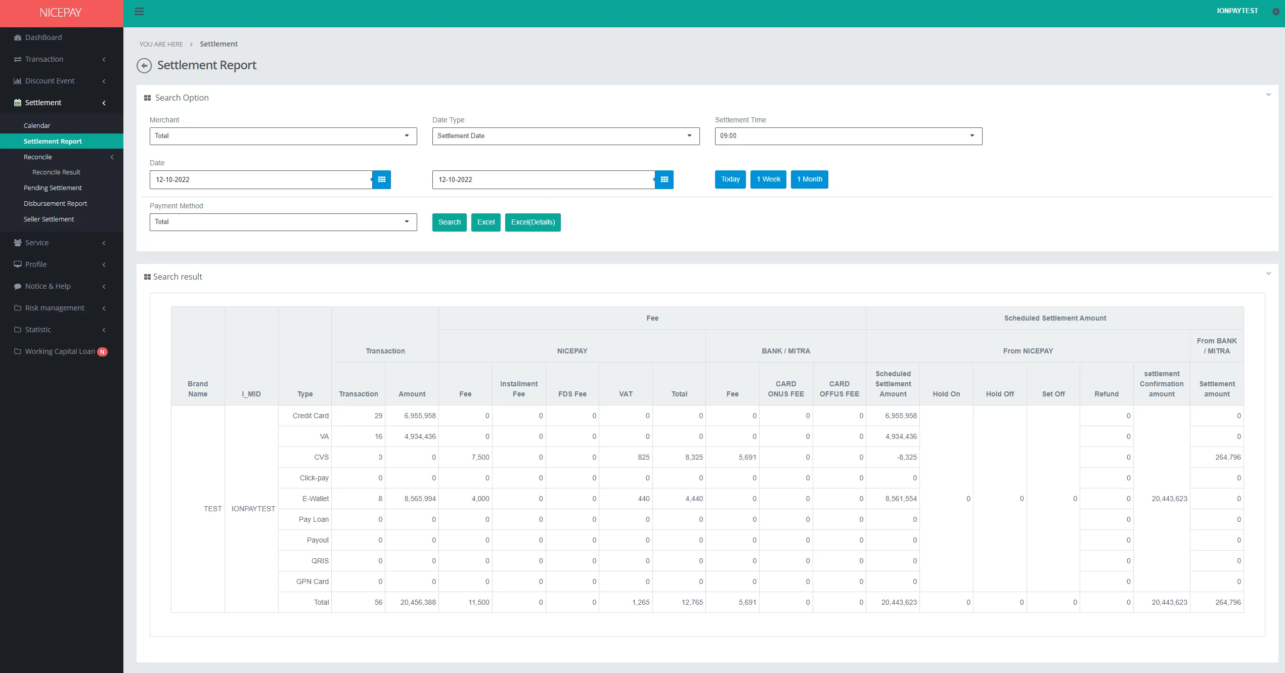 Search Result - Date type: Settlement Date