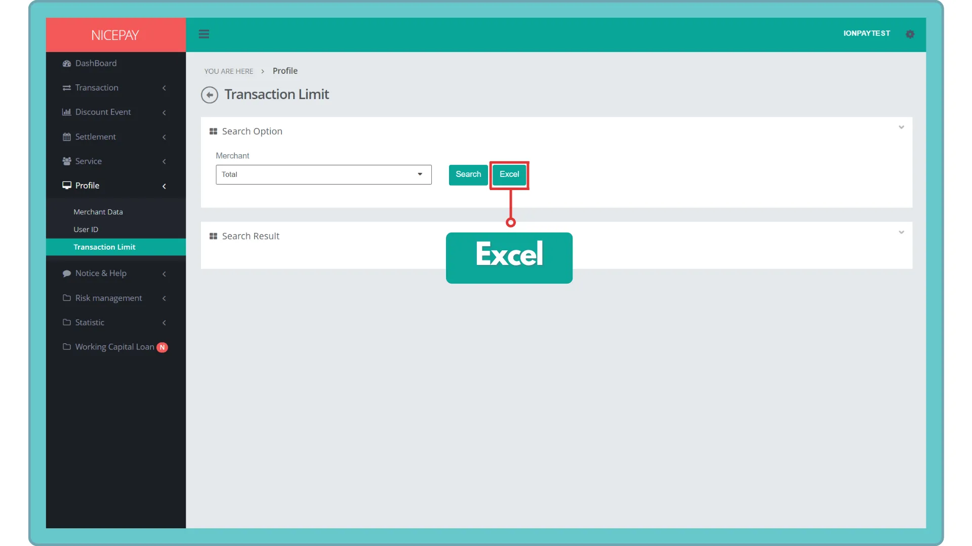 Transaction Limit - Excel