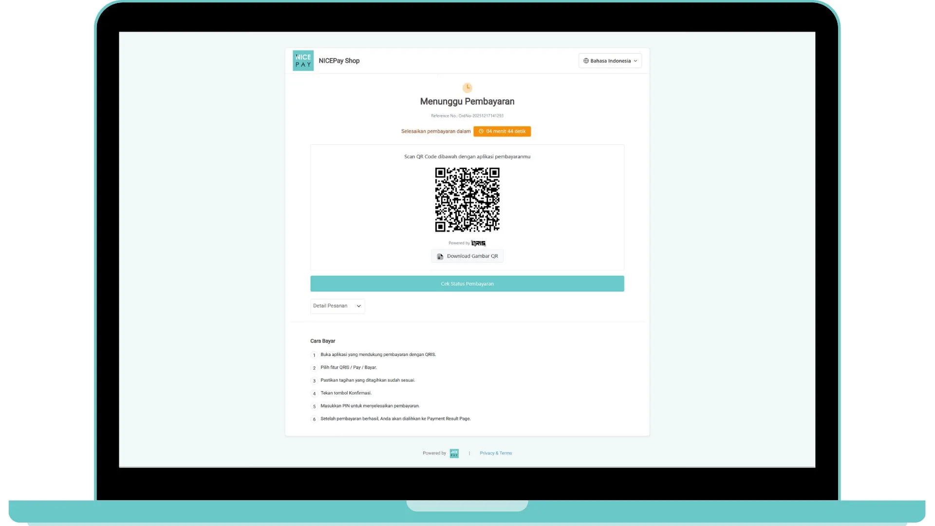QRIS - Secure Payment Page