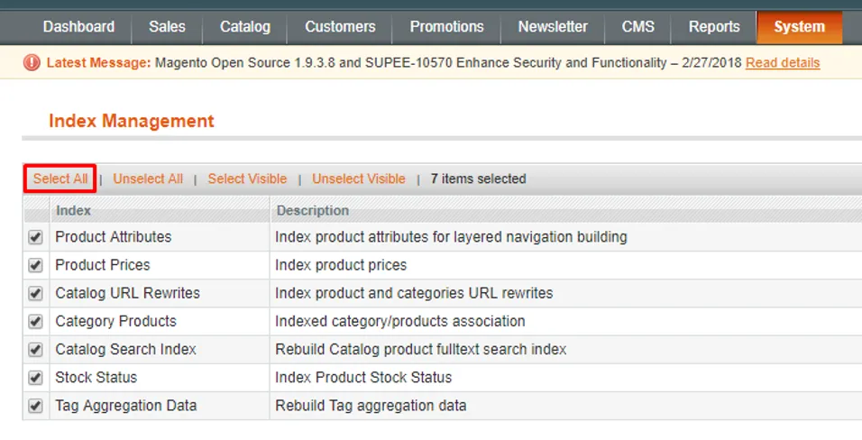 Index Management Index Management