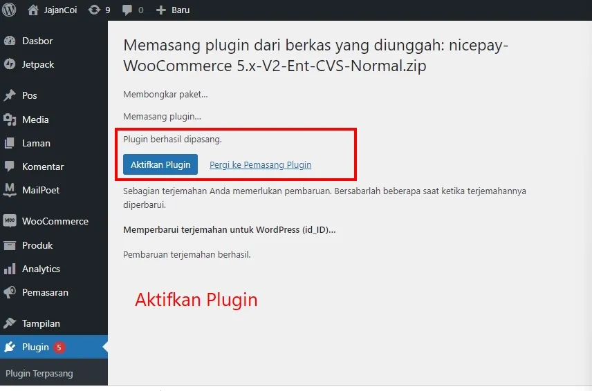 Activate the Plugin Activate the Plugin