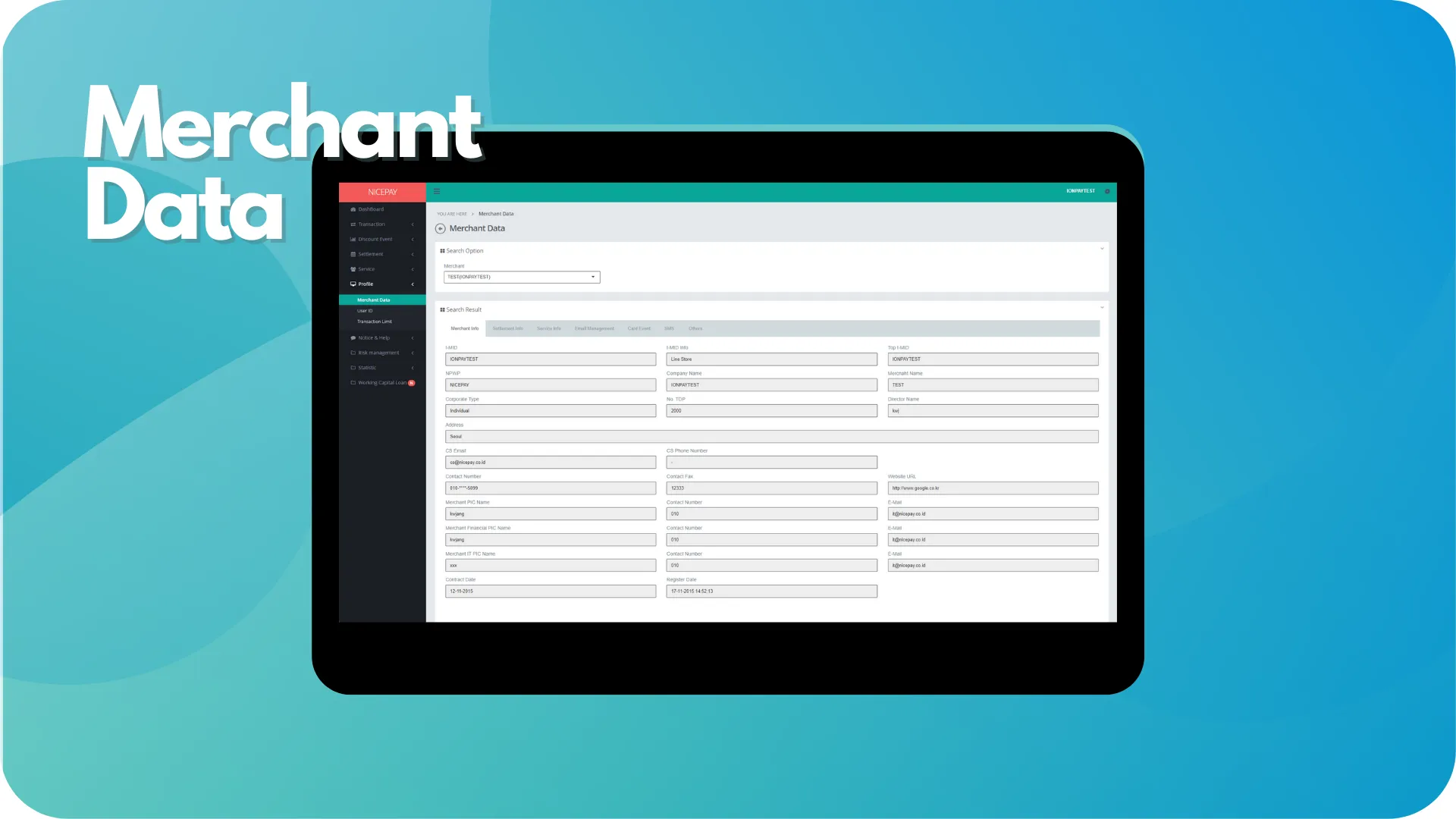 Merchant Data