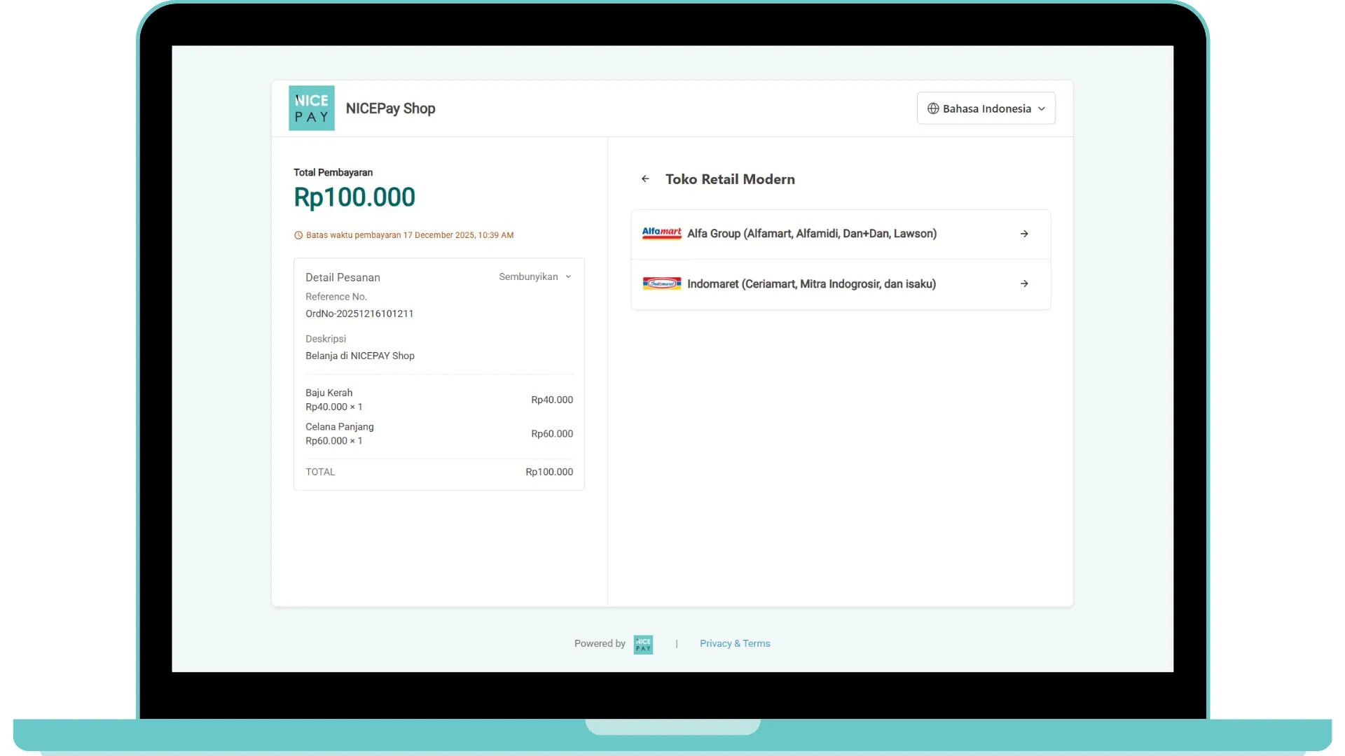 Convenience Store - Secure Payment Page
