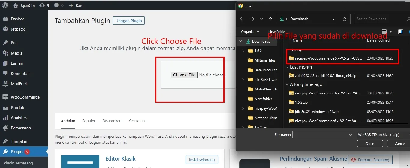 Activate the Plugin - Choose File Activate the Plugin - Choose File