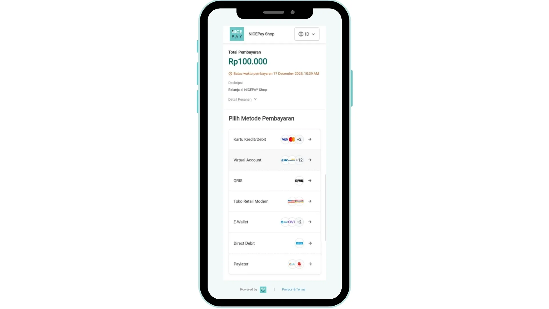 Payment Page - Mobile Version Payment Page - Mobile Version