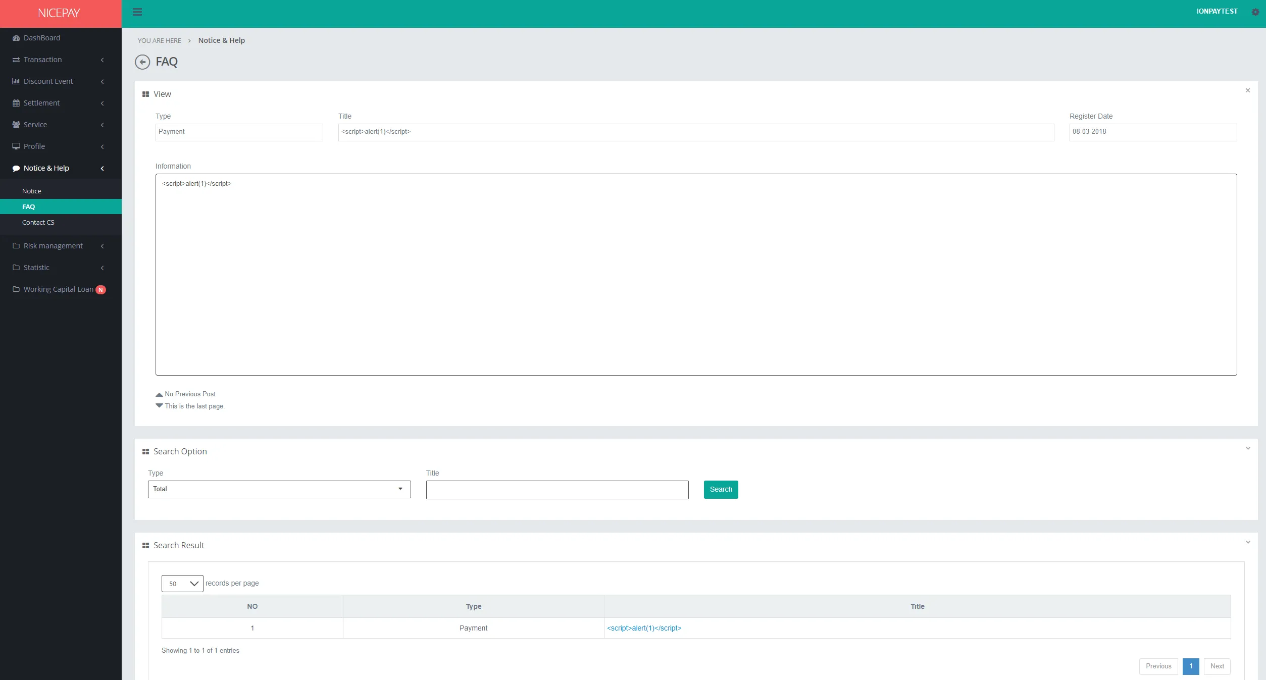 FAQ - View
