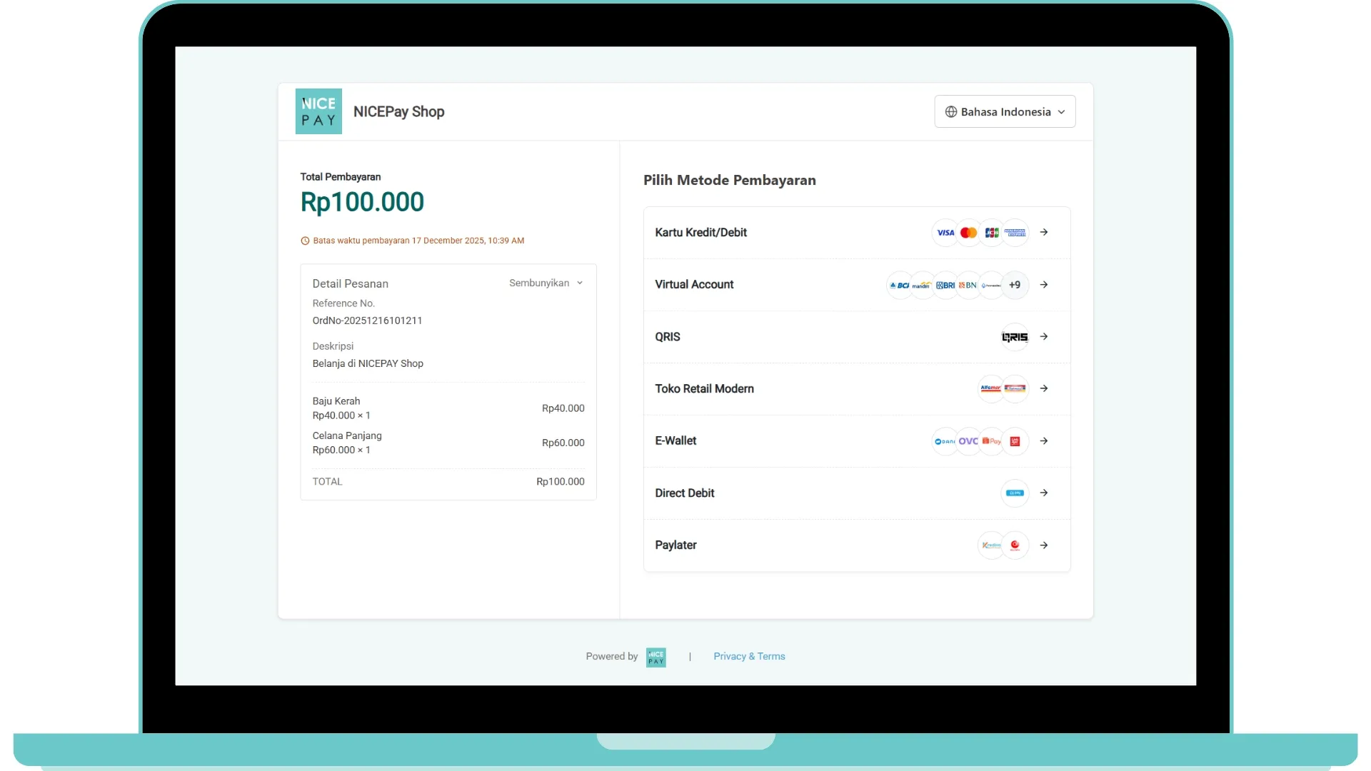 NICEPAY Payment Page NICEPAY Payment Page
