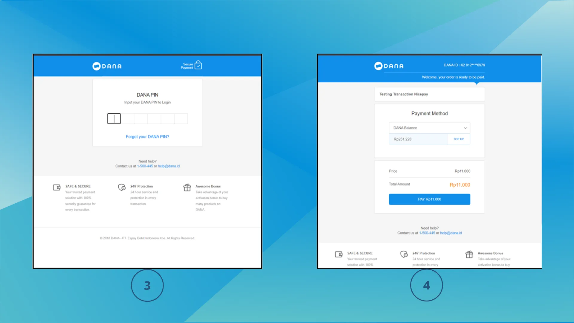 Alur Pembayaran E-Wallet - DANA 2