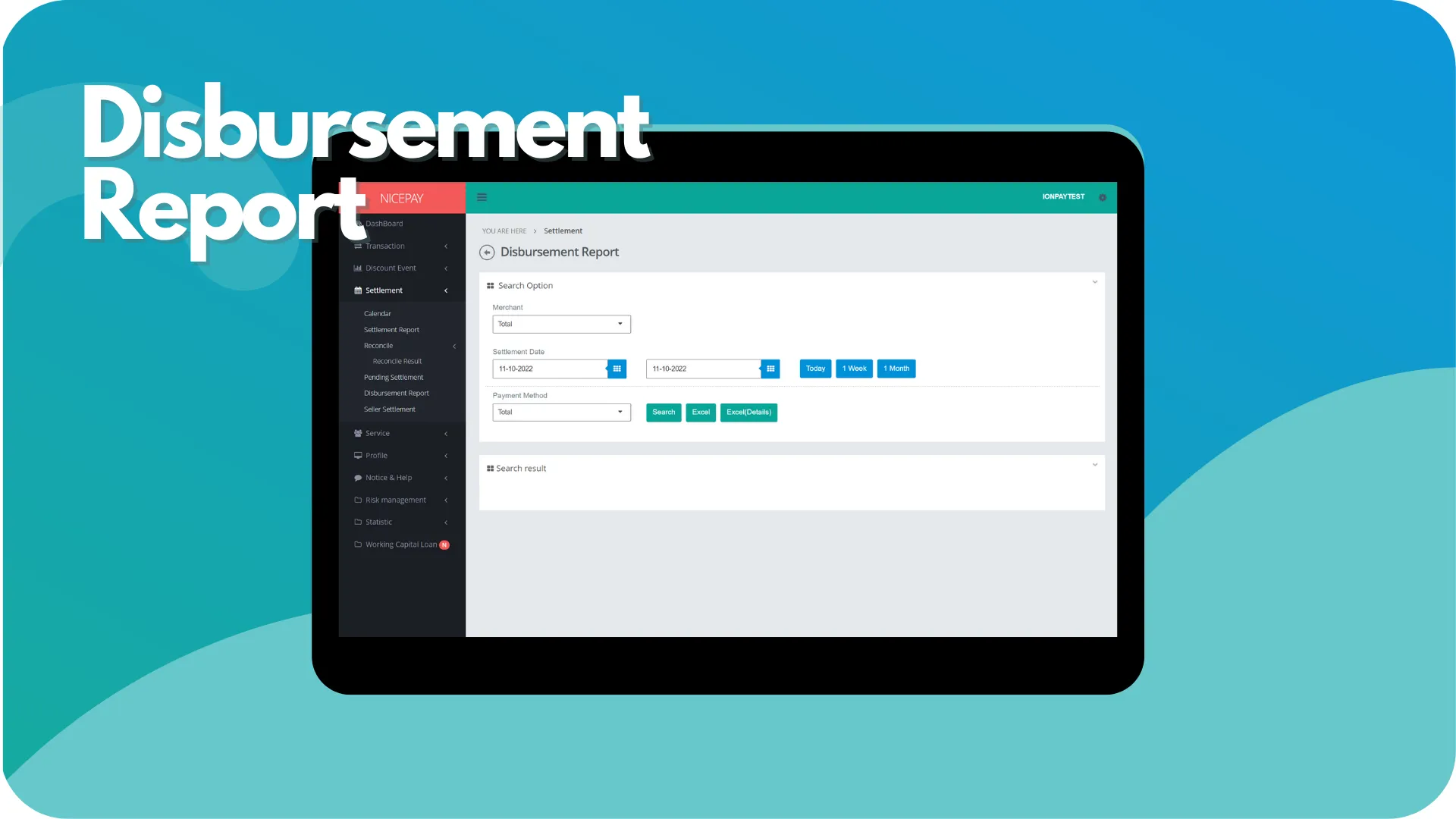 Disbursement Report