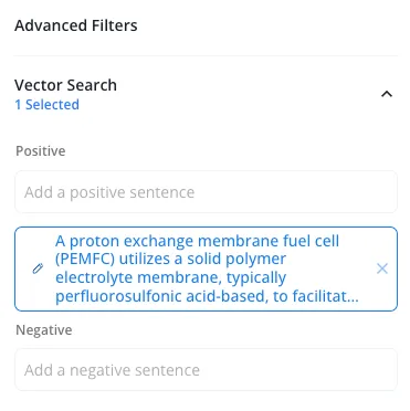 Vector Search filter Vector Search filter