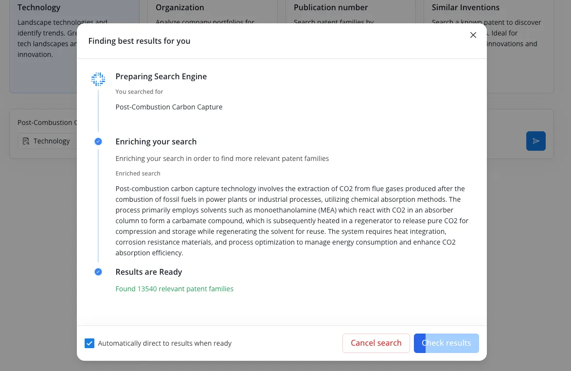 Smart search generating enriched query