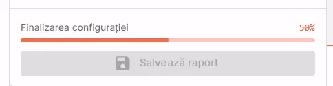 Progresul configurării noului raport