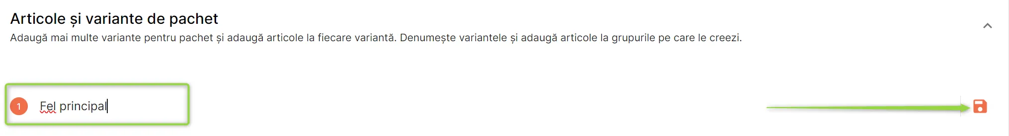 Adaugă variantă nouă Adaugă variantă nouă