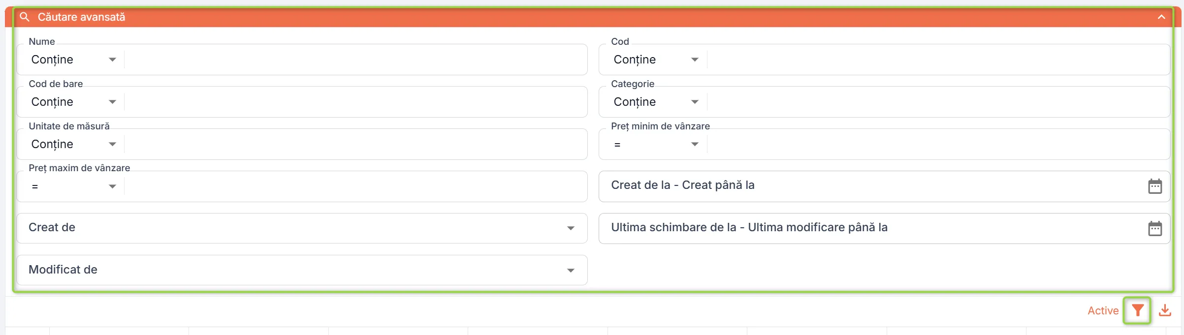 Căutare produse Căutare produse