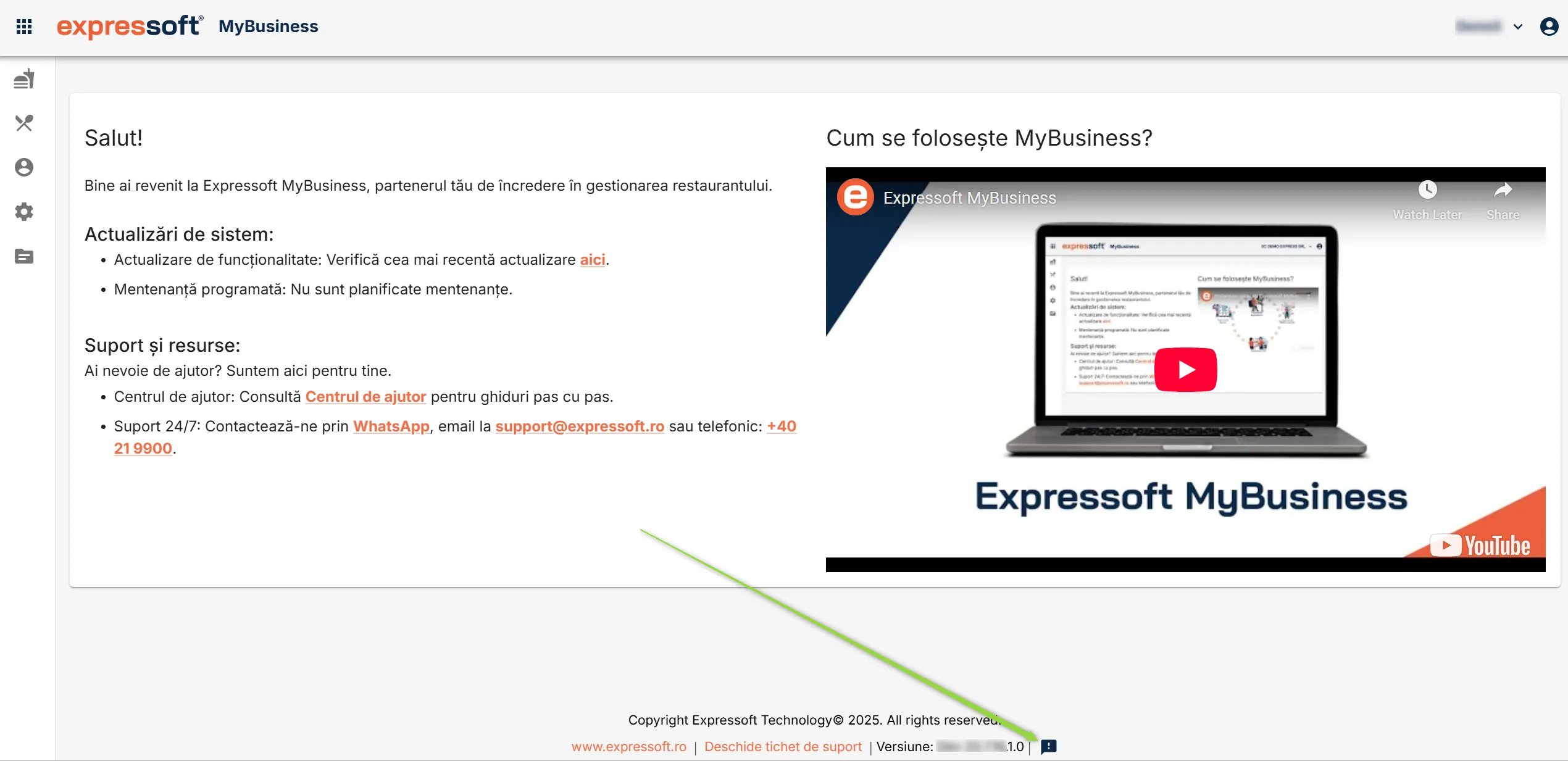 Buton de feedback