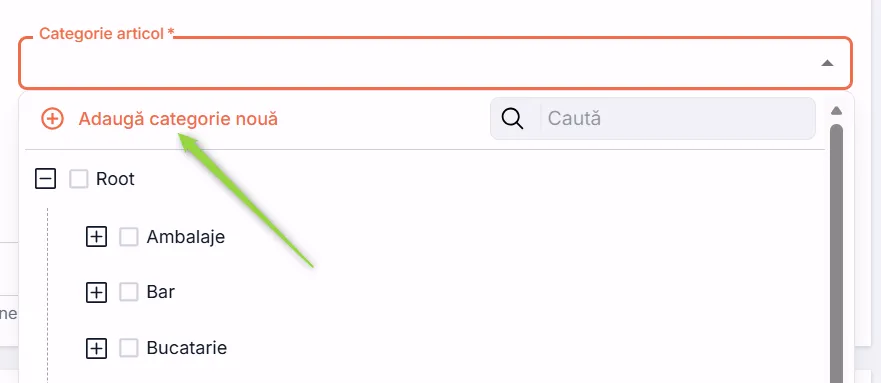 Adaugă categorie nouă