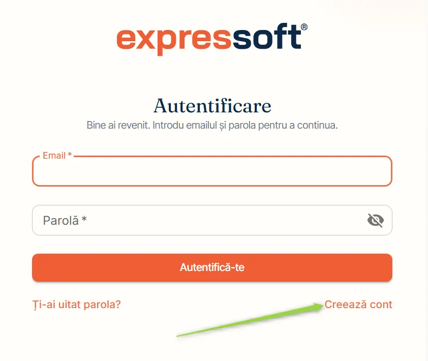 Pagina Autentificare