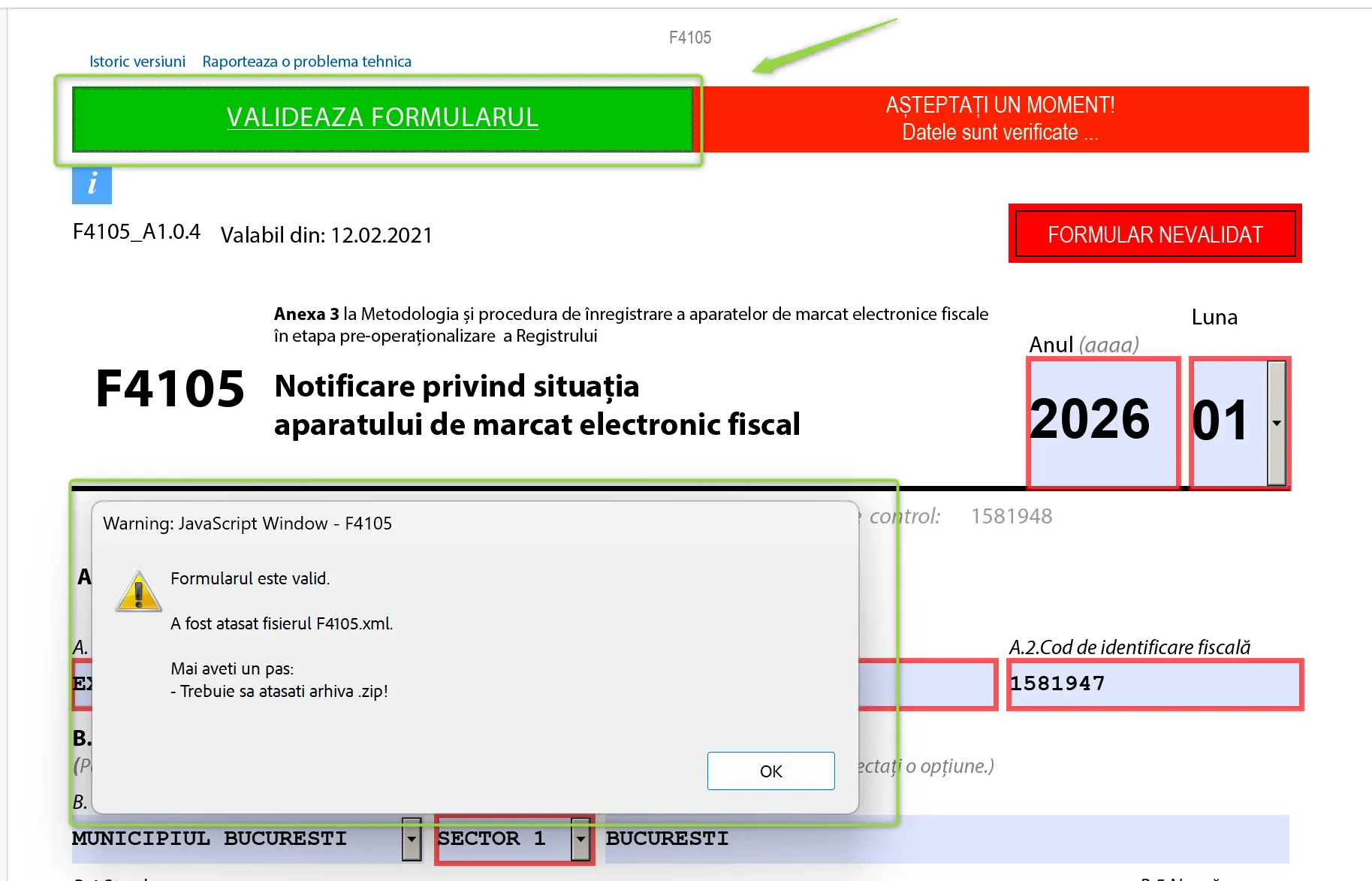 Validează
