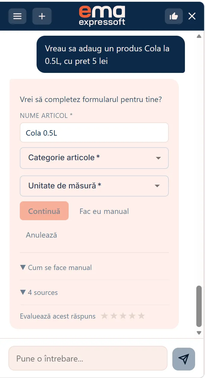 EMA poate face operațiunea pentru tine, dacă dorești