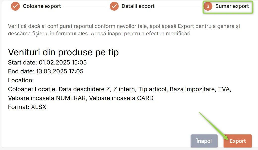 Sumar export