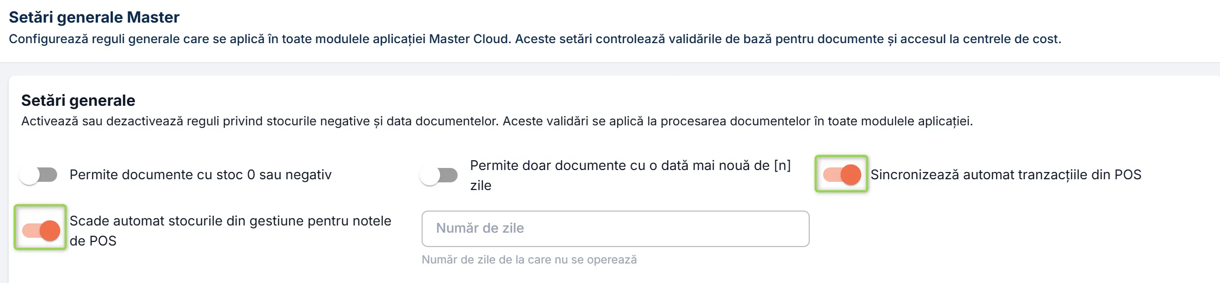 Descărcarea automată a notelor din POS