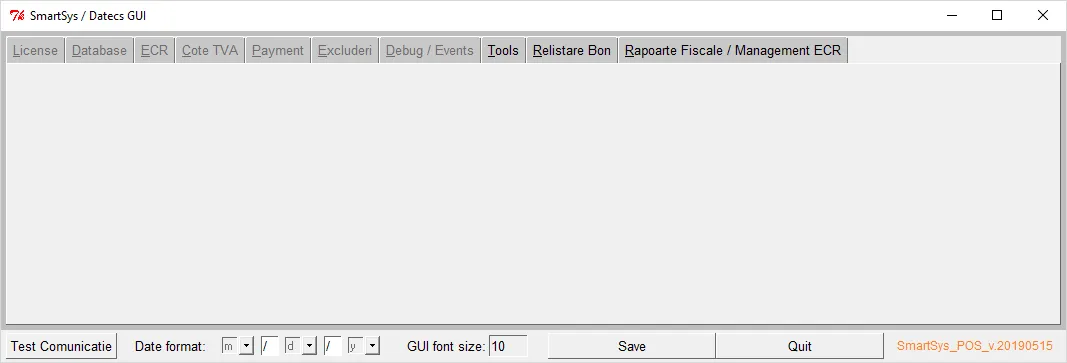 Datecs GUI