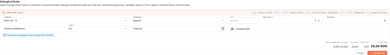 Secțiunea Adaugă articole Secțiunea Adaugă articole