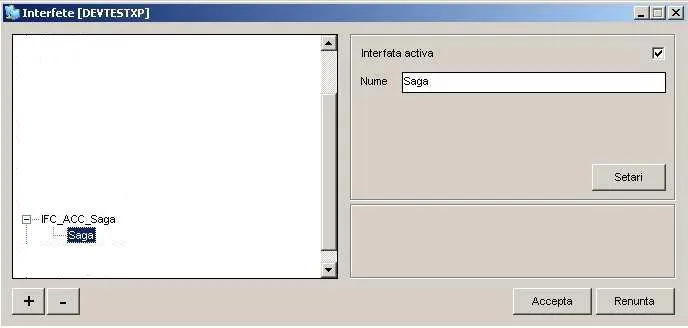Adaugă interfața IFC_ACC_Saga Adaugă interfața IFC_ACC_Saga