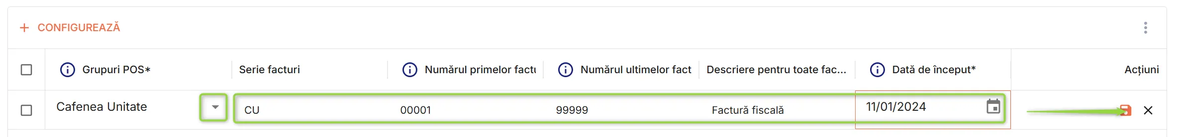 Introdu detaliile facturilor