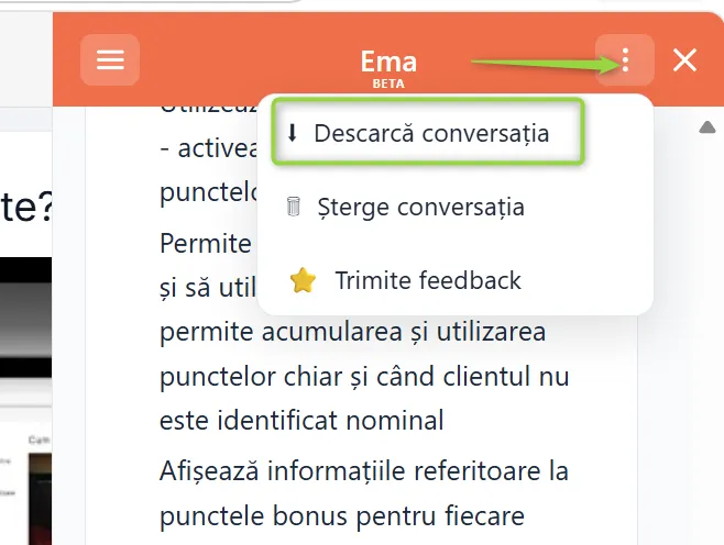 Descarcă conversația cu Ema