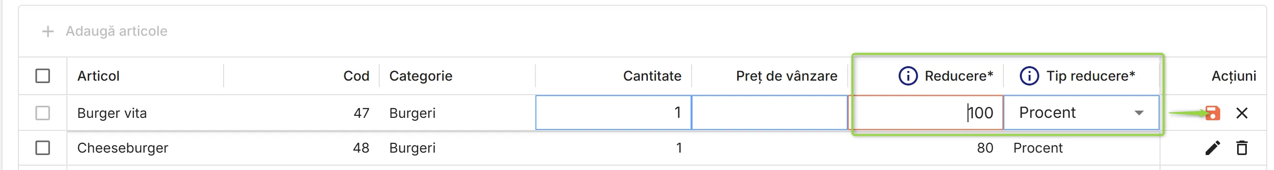 Reducere procentuală