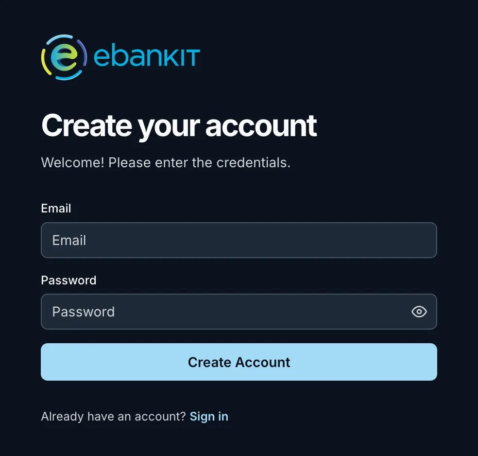 Form to create an account to access the Knowledge Hub
