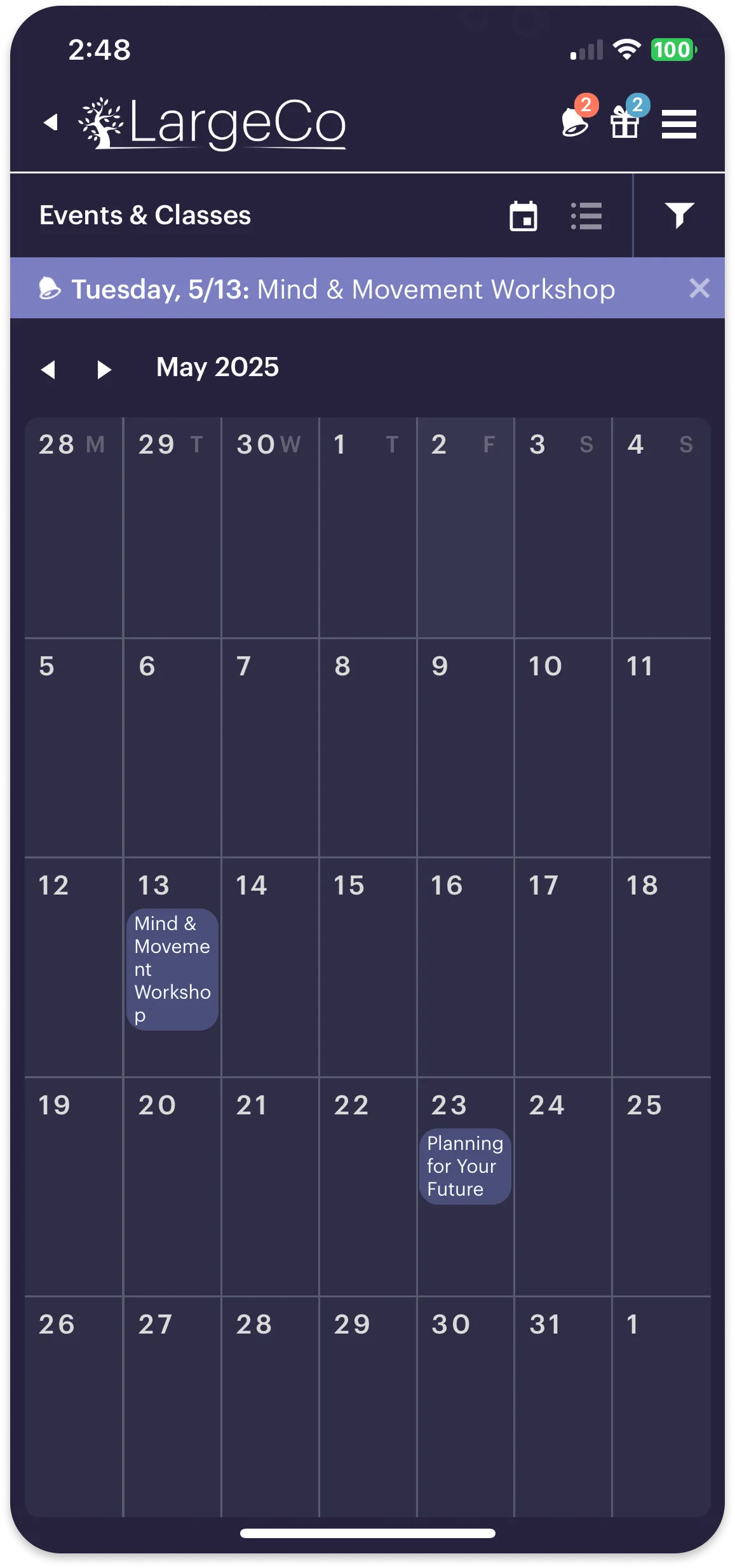 Mobile (app or web)