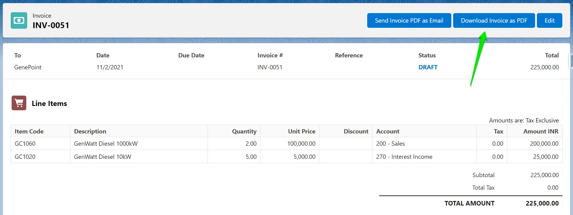 Download Invoice PDF